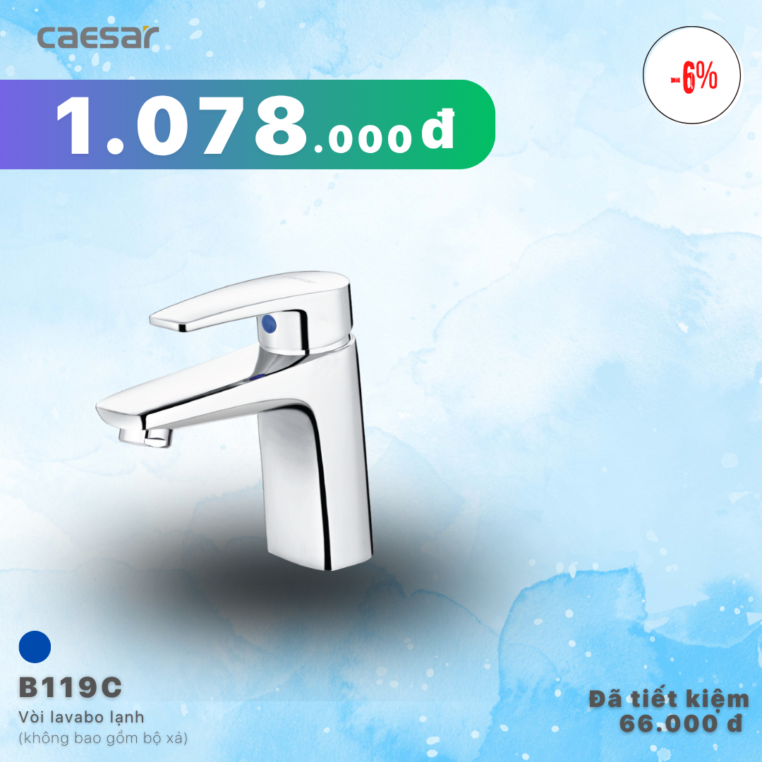 Khuyến mãi ưu đãi - Vòi Lavabo Lạnh - B119C