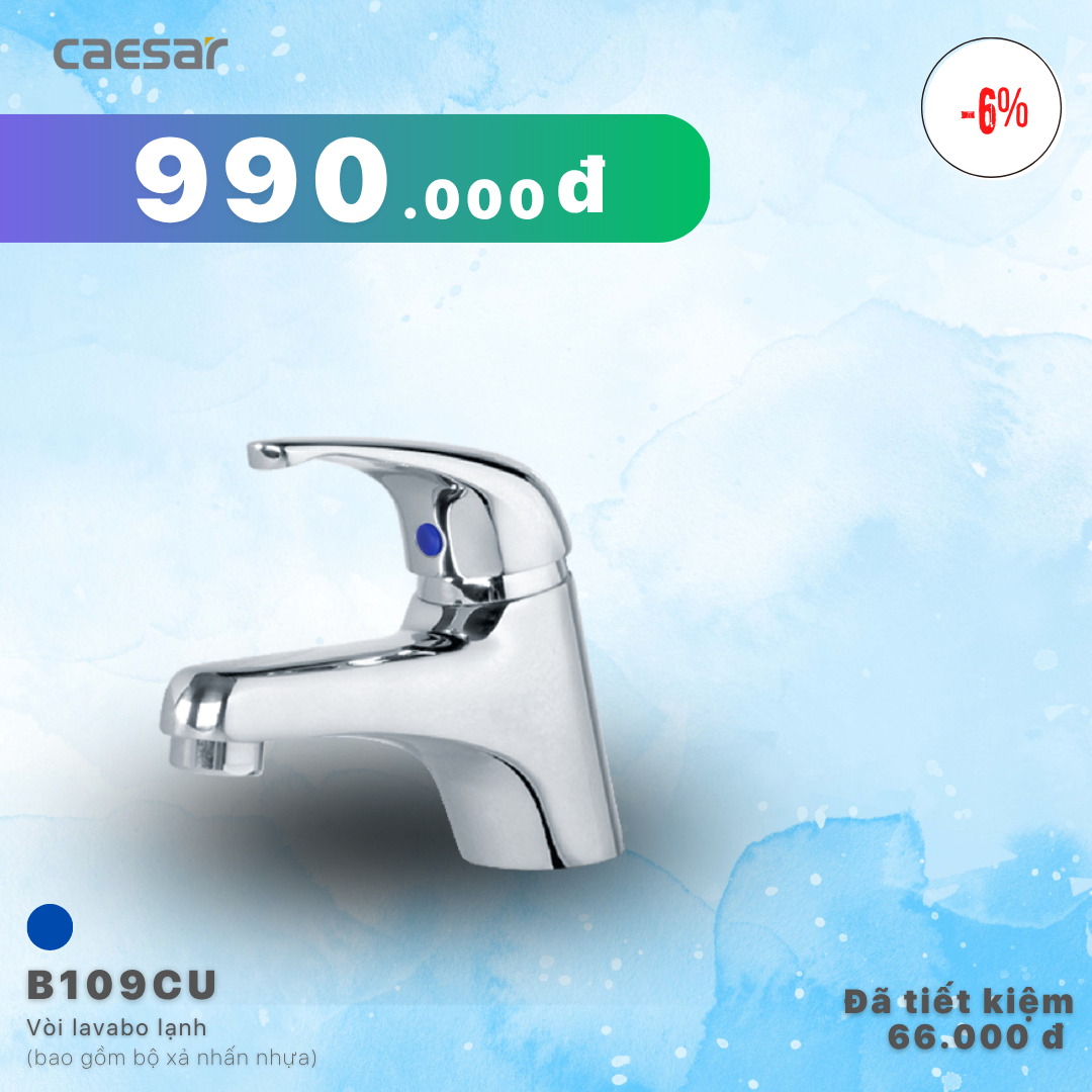 Khuyến mãi ưu đãi Vòi lavabo Lạnh - B109CU