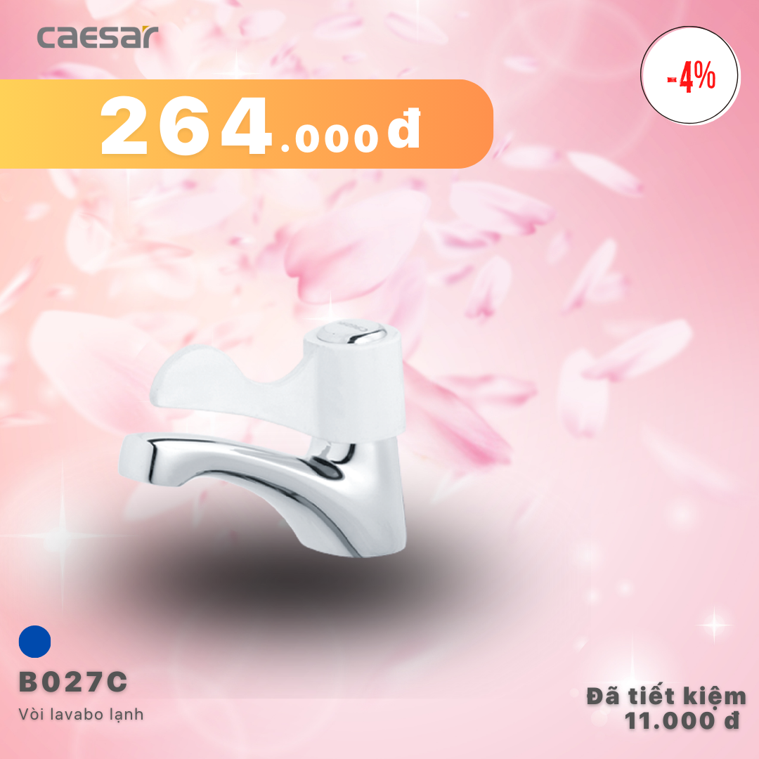 Khuyến mãi ưu đãi vòi Lavabo Lạnh - B027C