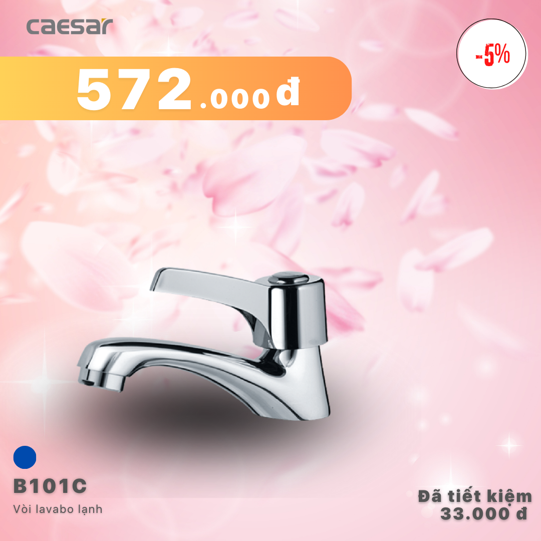 Khuyến mãi ưu đãi Vòi lavabo lạnh B101C