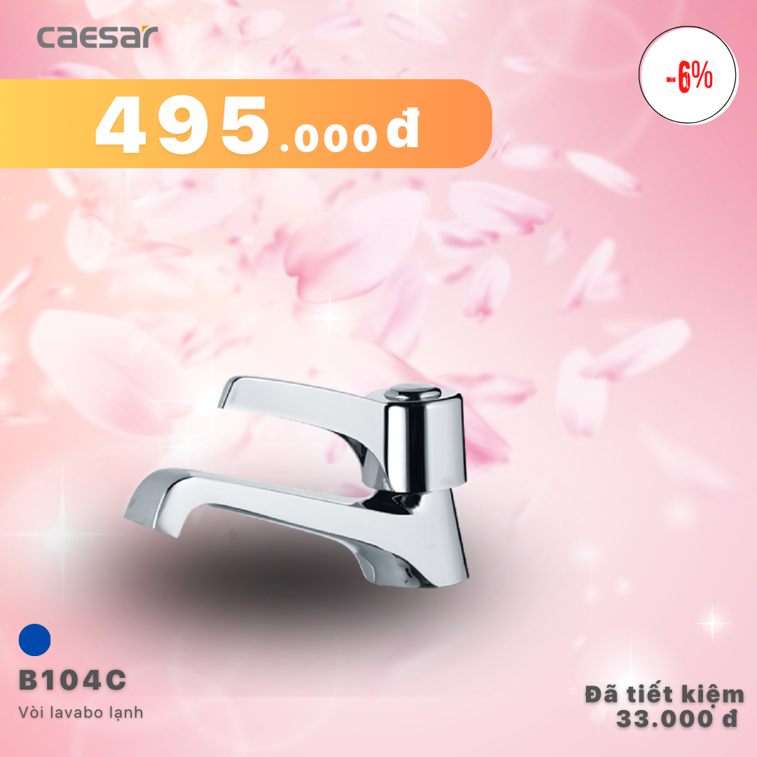Khuyến mãi ưu đãi Vòi lavabo lạnh - B104C