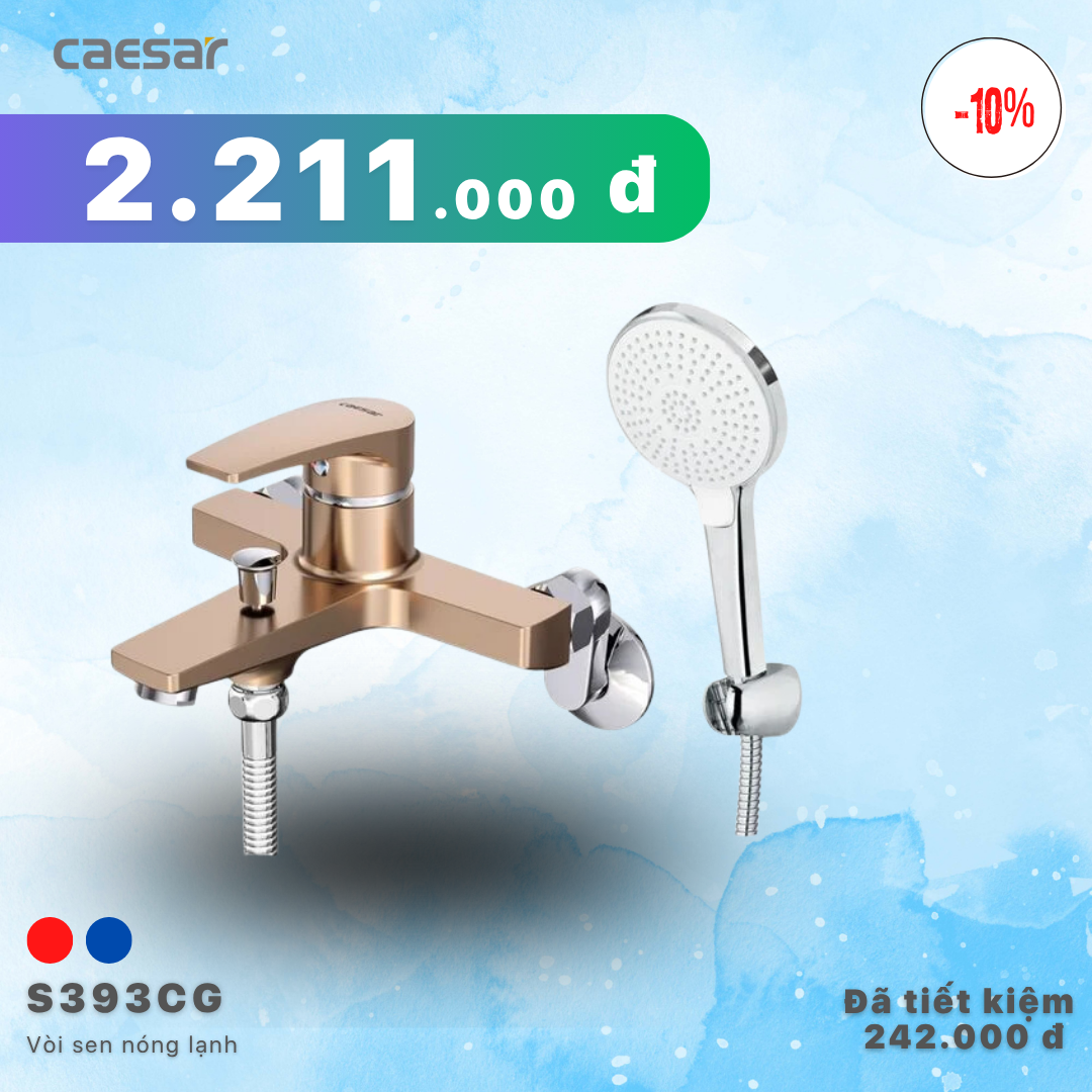 Khuyến mãi ưu đãi Sen tắm nóng lạnh - S393CG