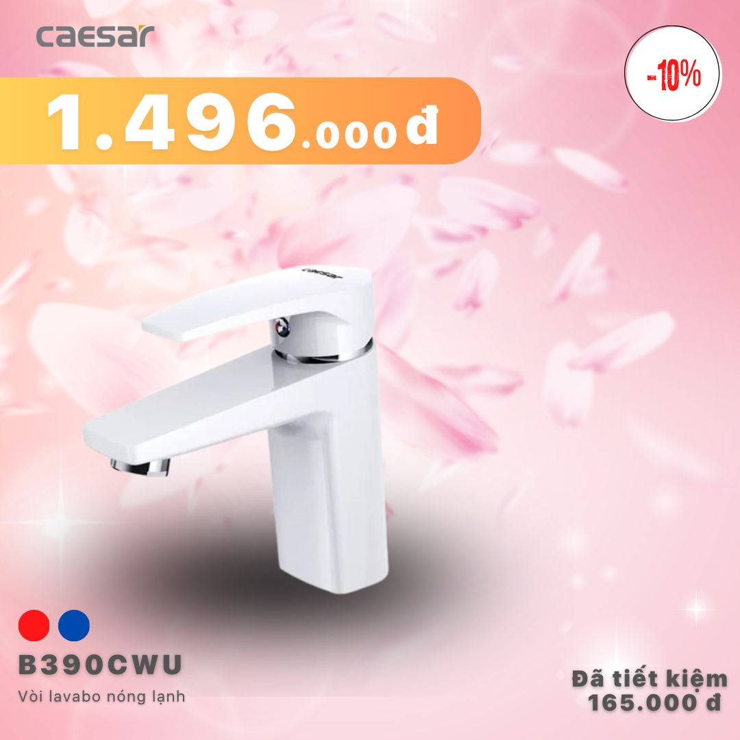 Khuyến mãi ưu đãi vòi Lavabo Nóng Lạnh - B390CWU