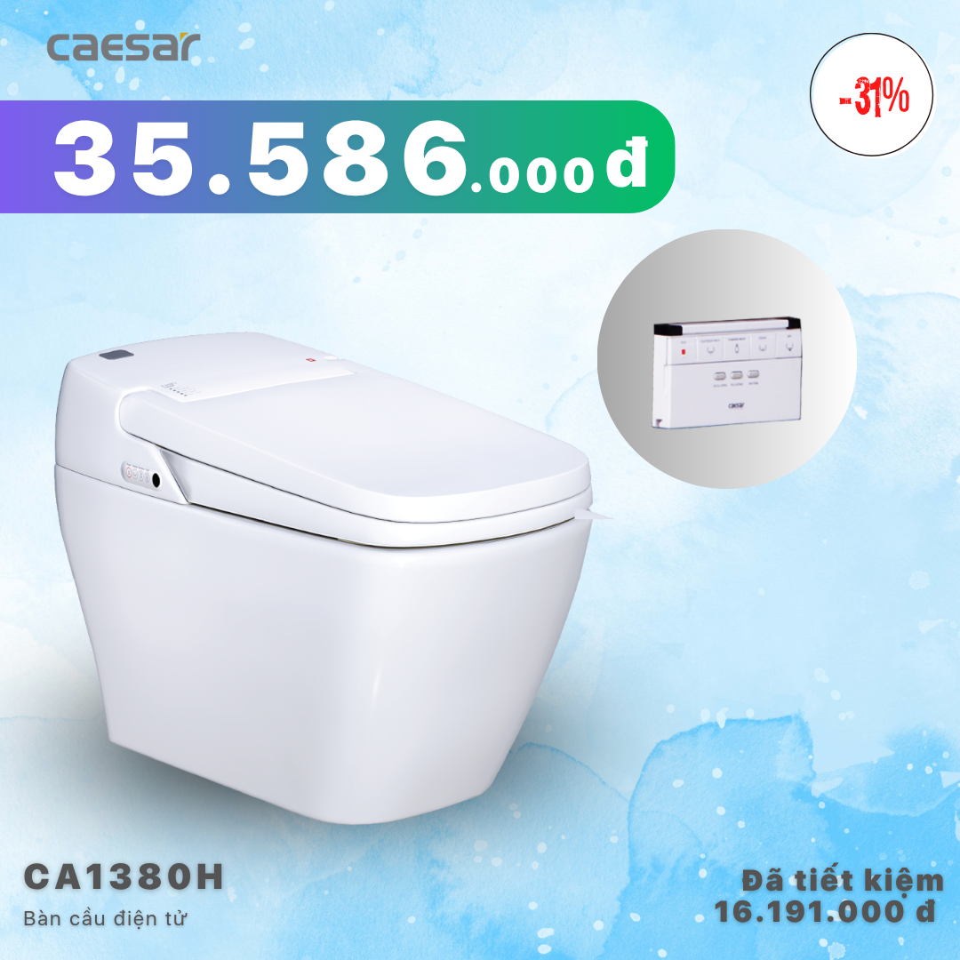 Khuyến mãi ưu đãi bàn cầu điện tử - CA1380H