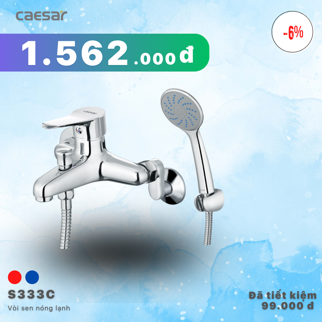 Khuyến mãi ưu đãi Sen tắm nóng lạnh - S333C