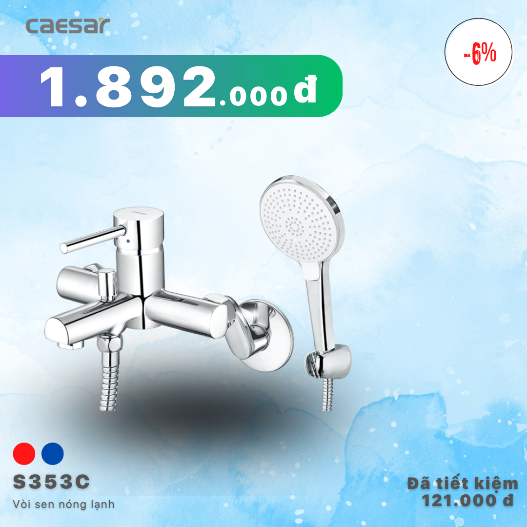 Khuyến mãi ưu đãi Sen tắm Nóng Lạnh - S353C