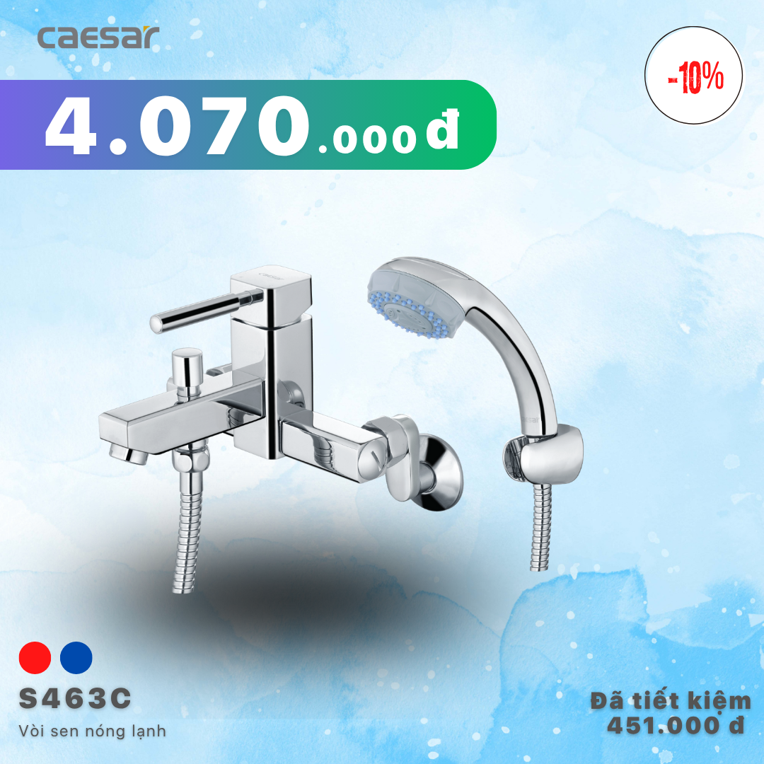 Khuyến mãi ưu đãi Vòi Sen Nóng Lạnh - S463C