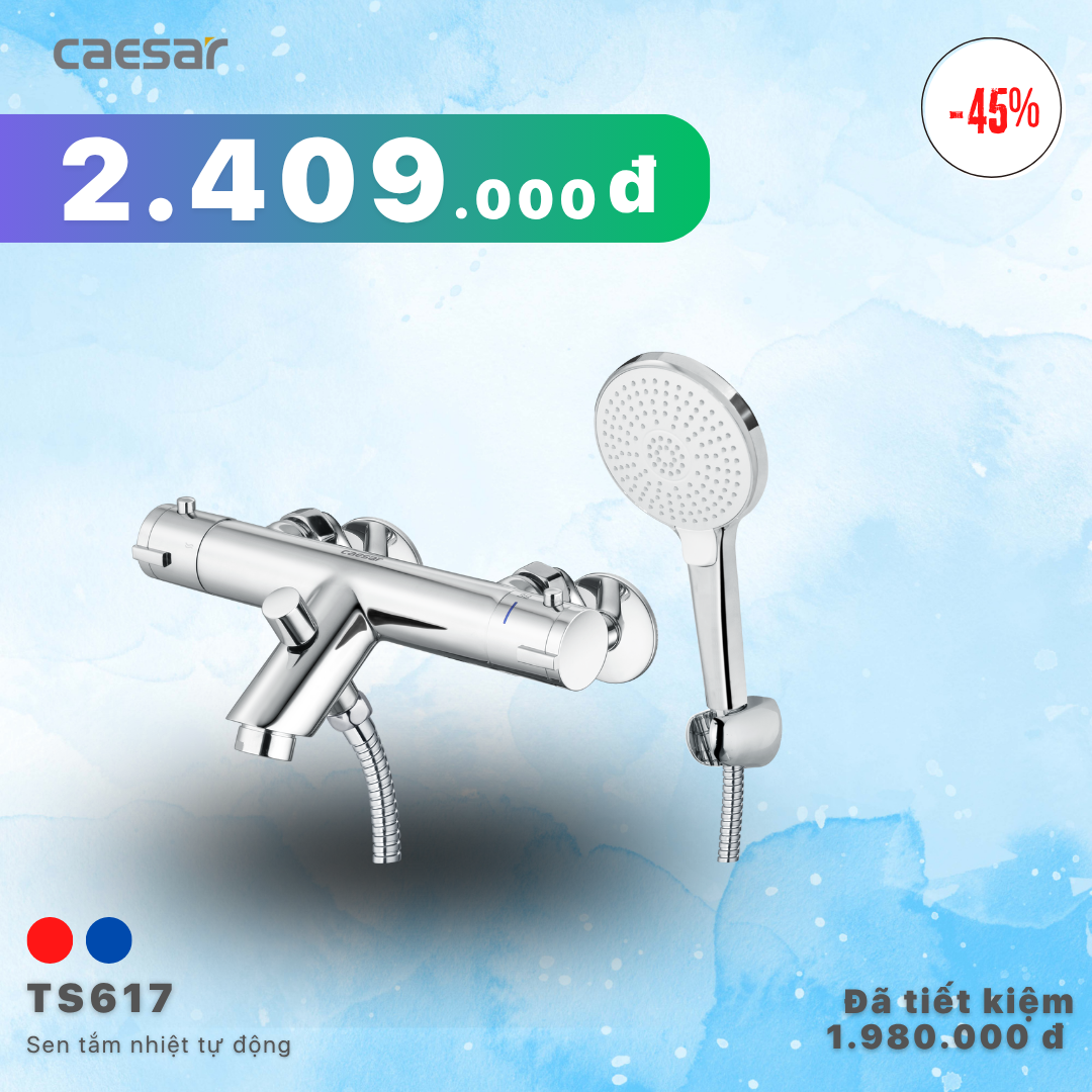 Khuyến mãi ưu đãi Sen tắm nhiệt tự động - TS617