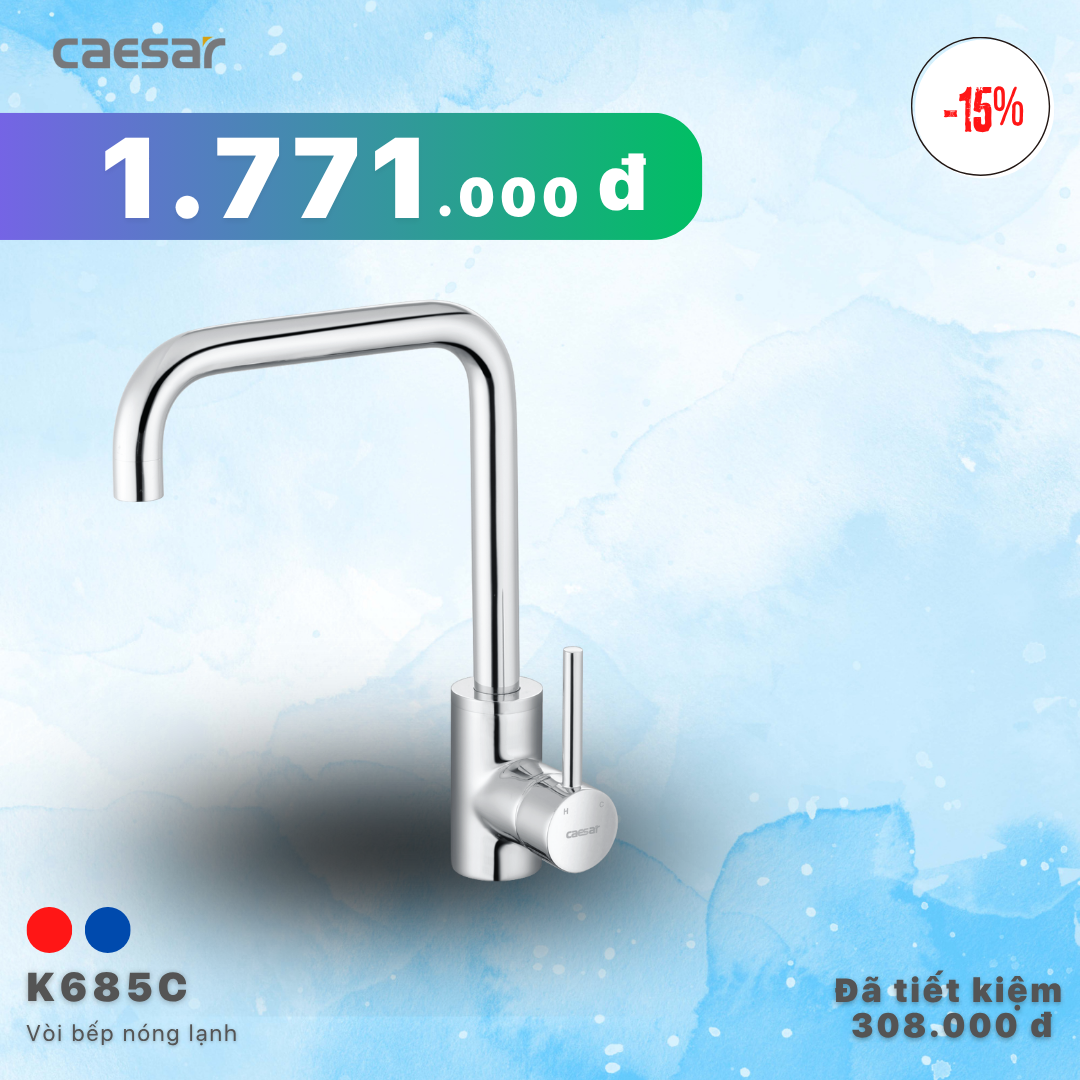 Khuyến mãi ưu đãi Vòi Bếp Nóng Lạnh - K685C