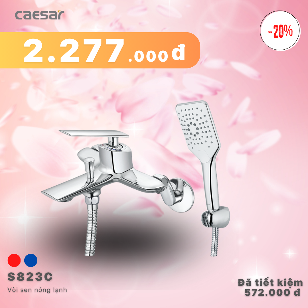 Khuyến mãi ưu đãi Vòi Sen Gạt Nóng Lạnh - S823C