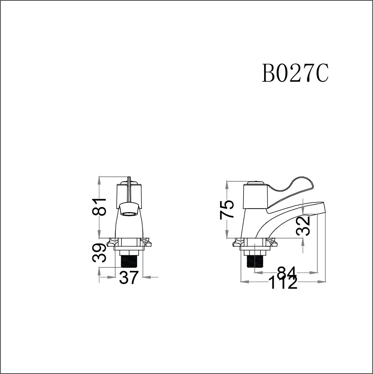 Vòi Lavabo Lạnh - B027C