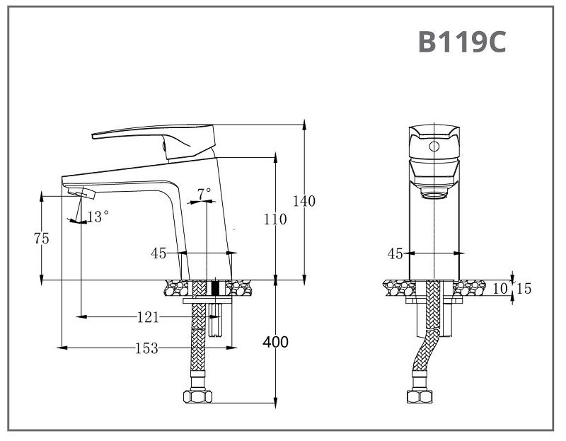 Vòi Lavabo Lạnh - B119C
