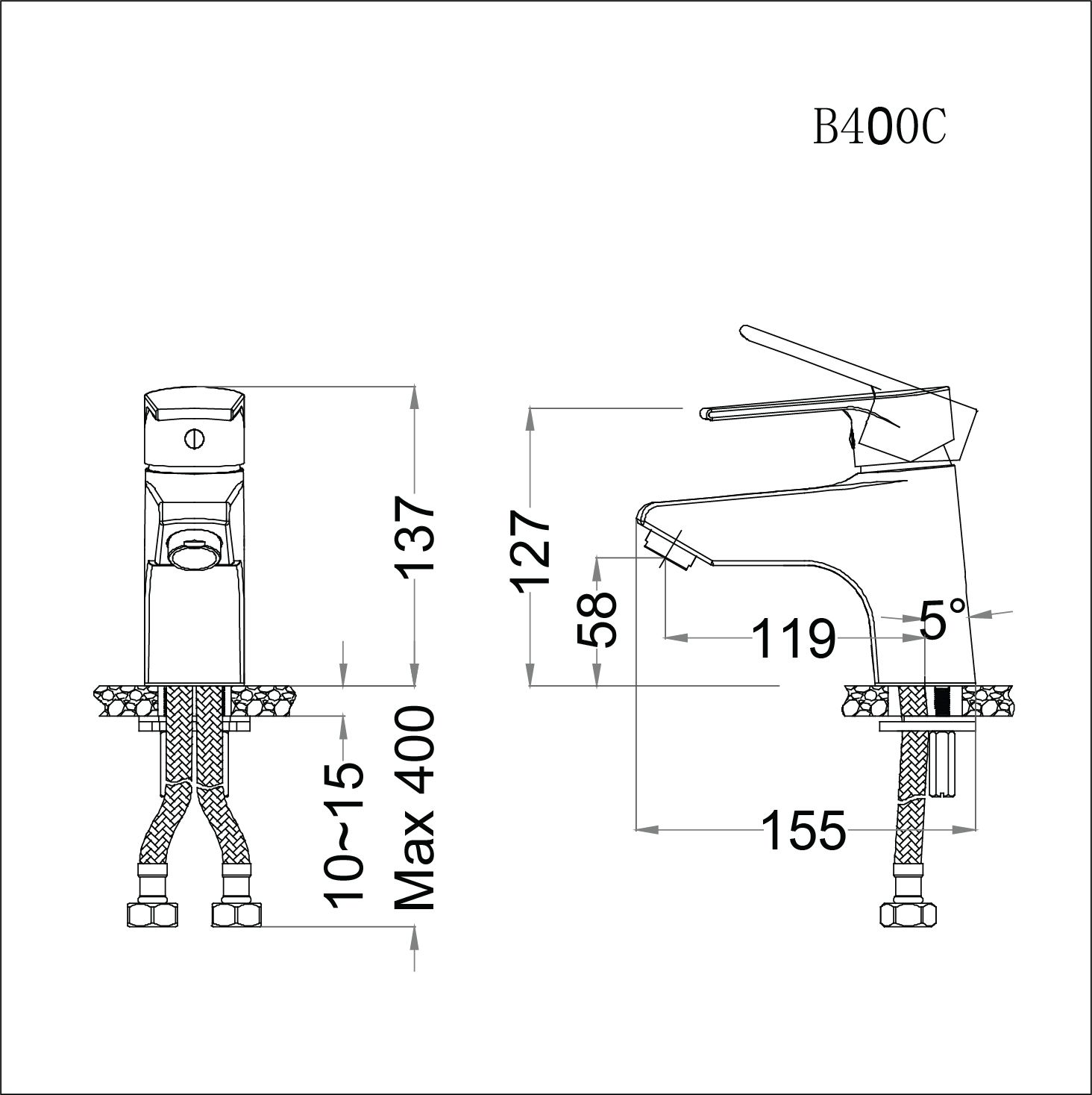 Vòi Lavabo Nóng Lạnh - B400CP