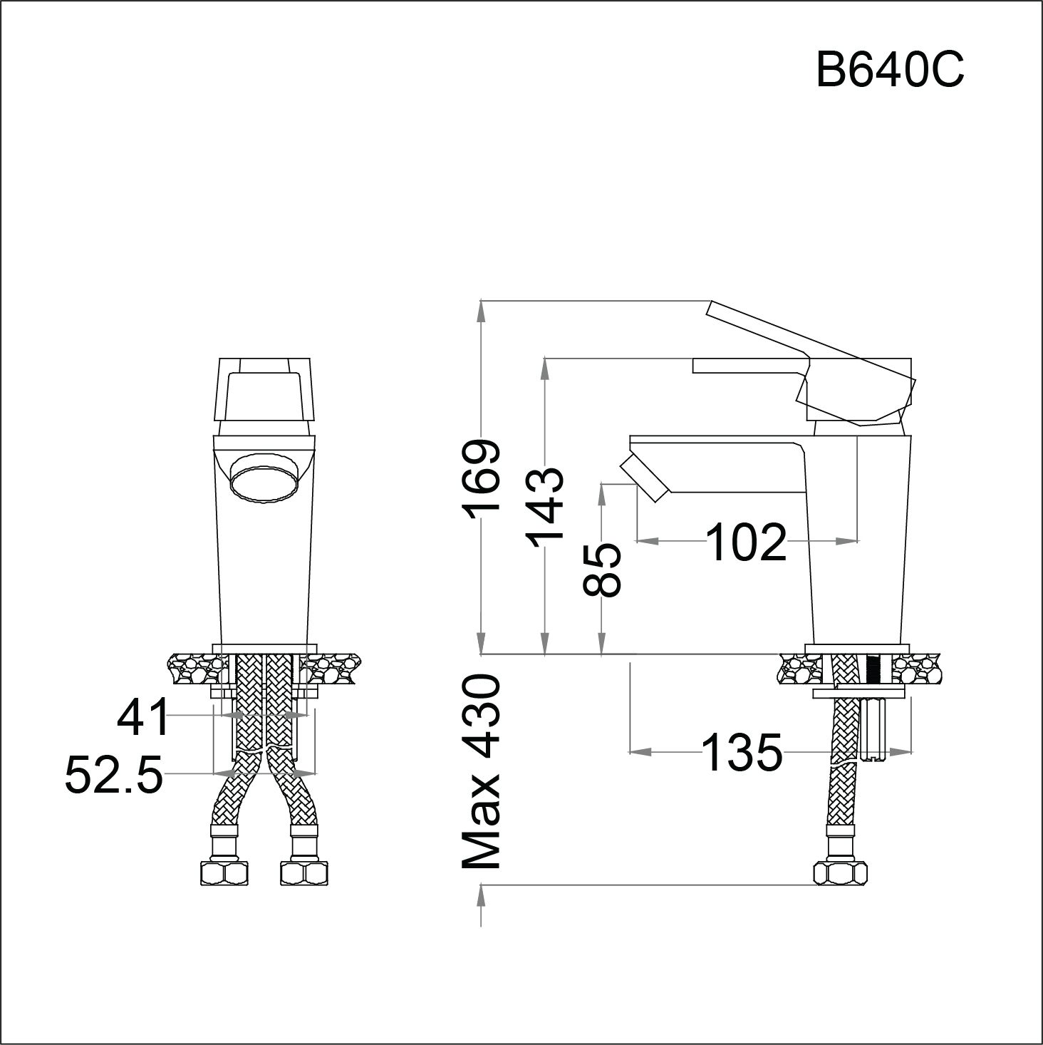 Vòi Lavabo Nóng Lạnh - B640CU