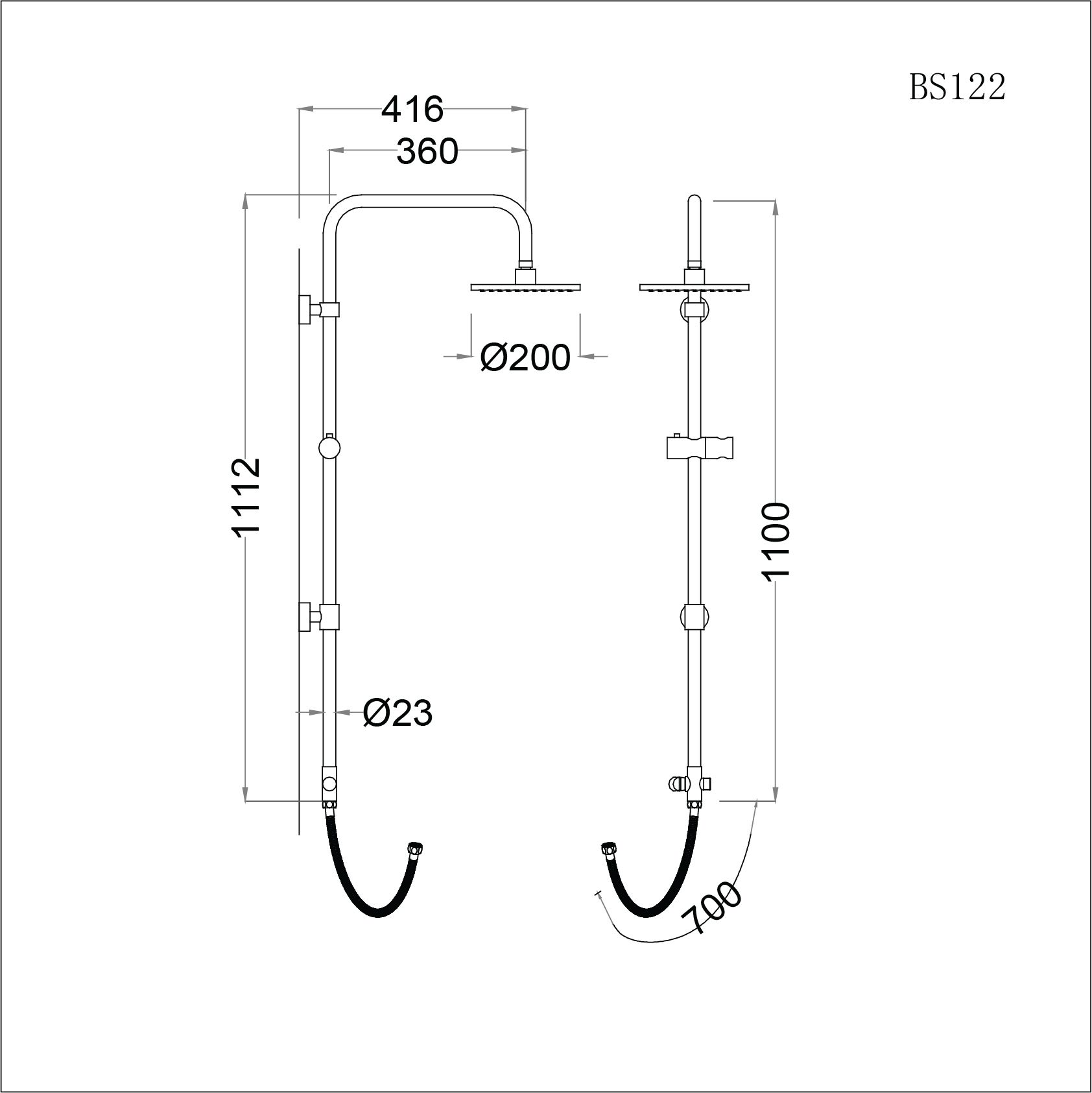 Phụ Kiện Sen Tắm Đứng - BS122