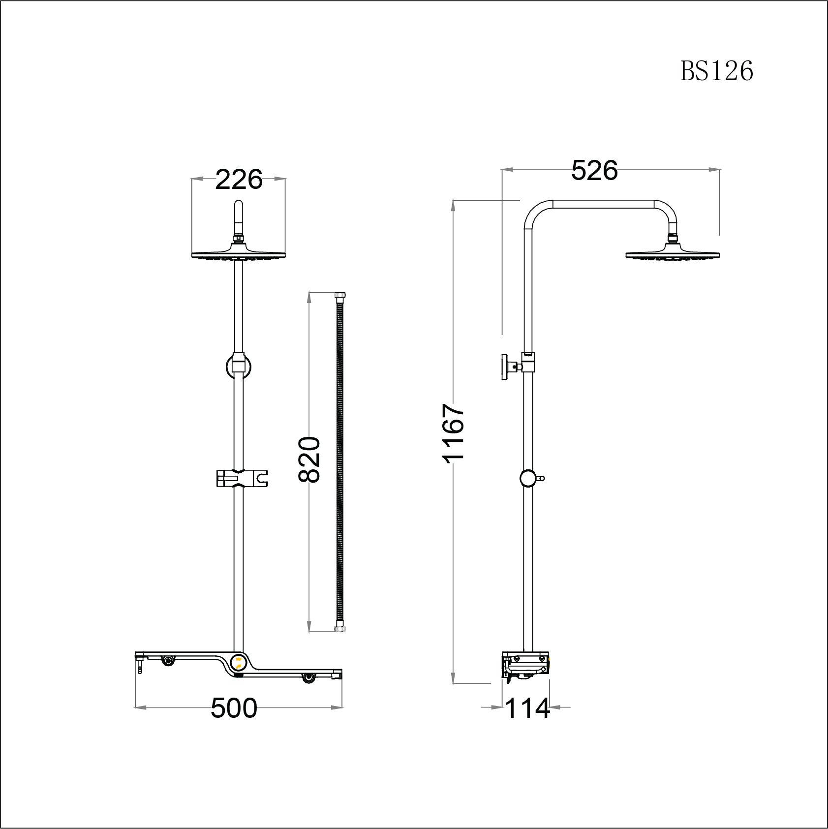 Phụ Kiện Sen Tắm Đứng - BS126