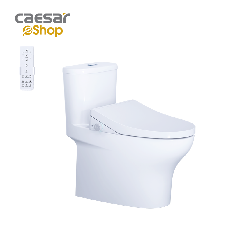 Bàn Cầu Một Khối kết hợp nắp điện tử - C1394F - TAF512H