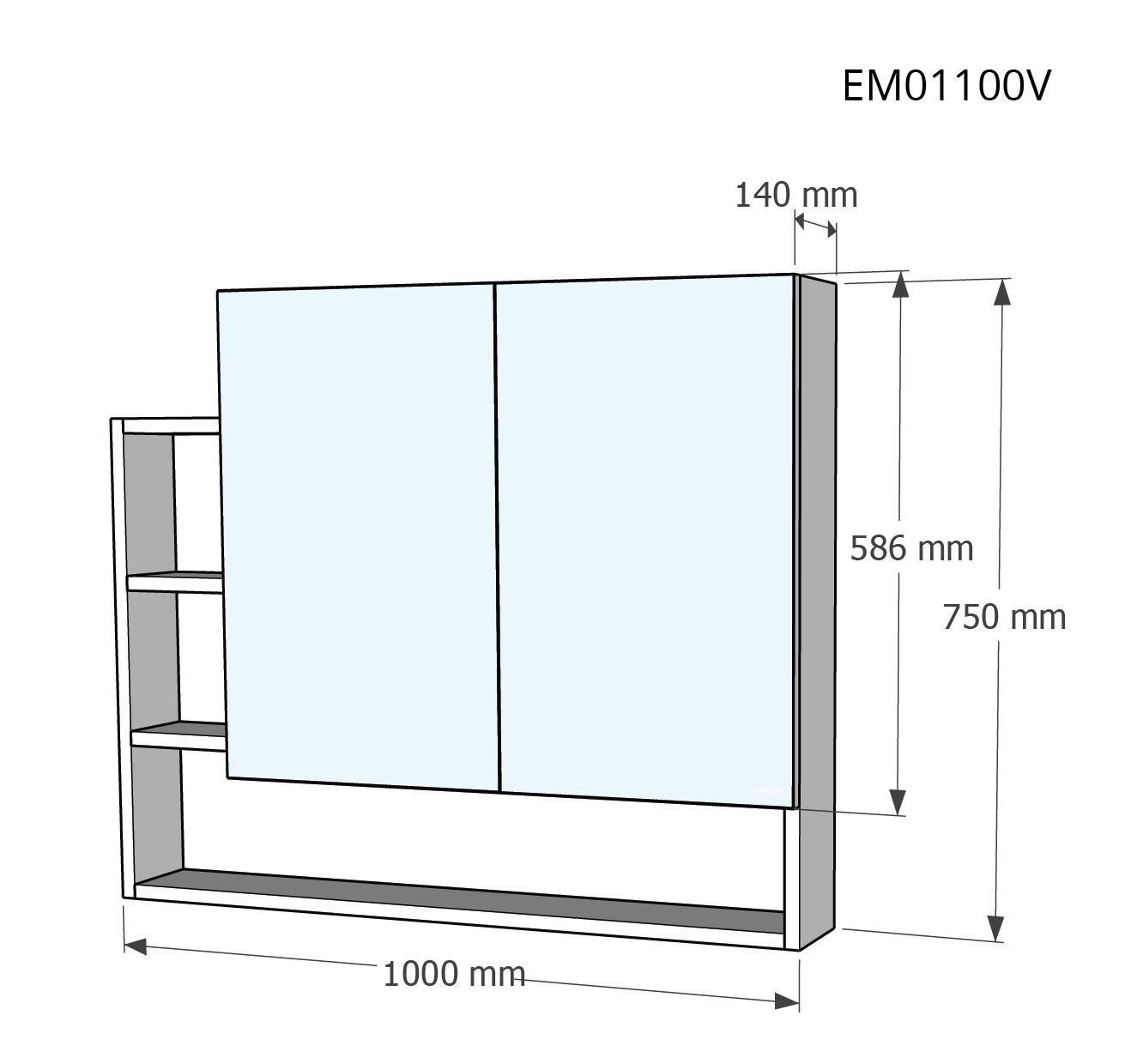 Tủ treo - EM01100V