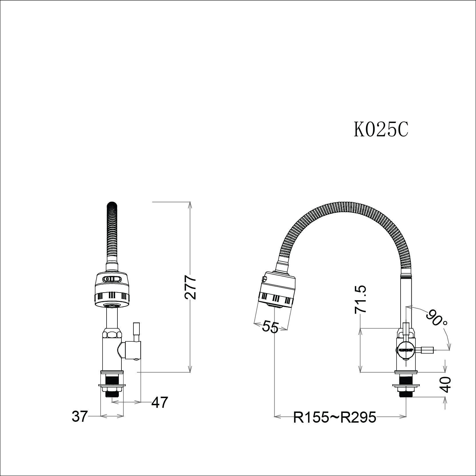 Vòi Bếp Lạnh - K025C