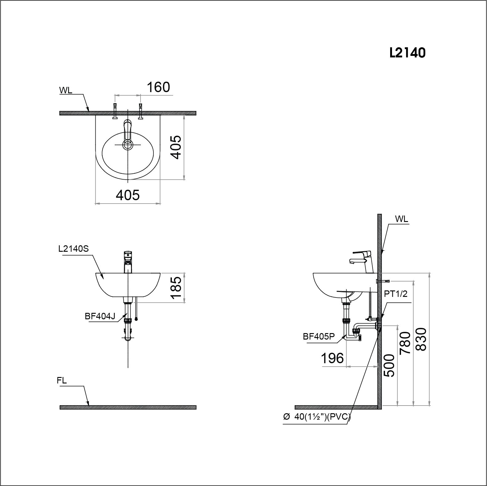 Lavabo Treo - L2140