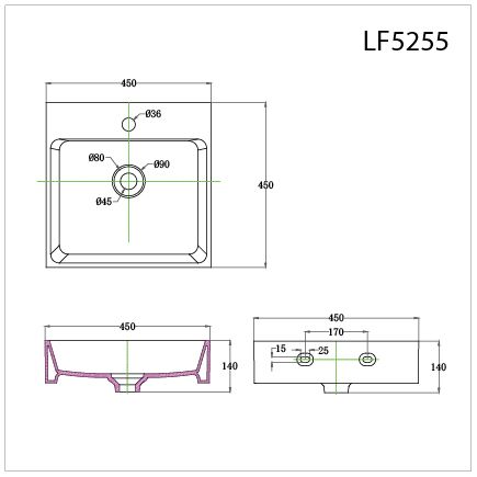 Lavabo Đặt Trên Bàn - LF5255
