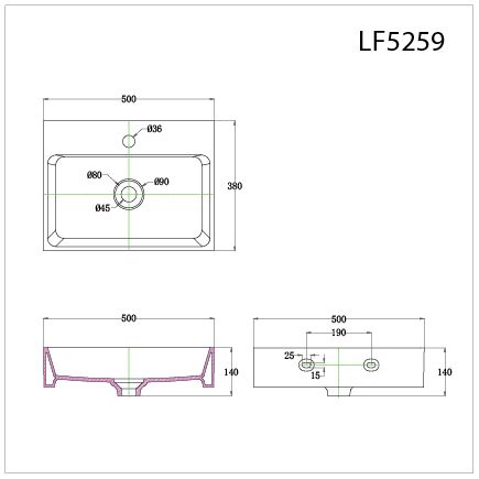 Lavabo Đặt Trên Bàn - LF5259