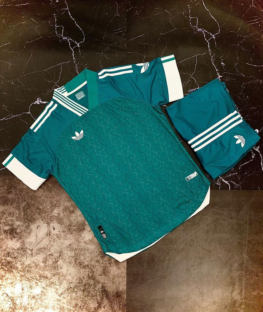 Quần áo đá bóng ADIDAS Vải Mè Thái Gai lưới Cao cấp Xanh Rêu