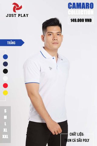 Áo thun cá sấu trắng Polo-Camaro mới