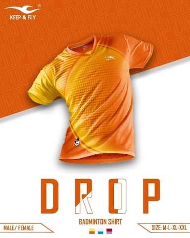 Áo cầu lông nam nữ Drop Cam