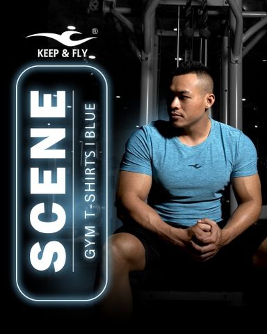 Áo Gym Cao Cấp SCENE xanh lý