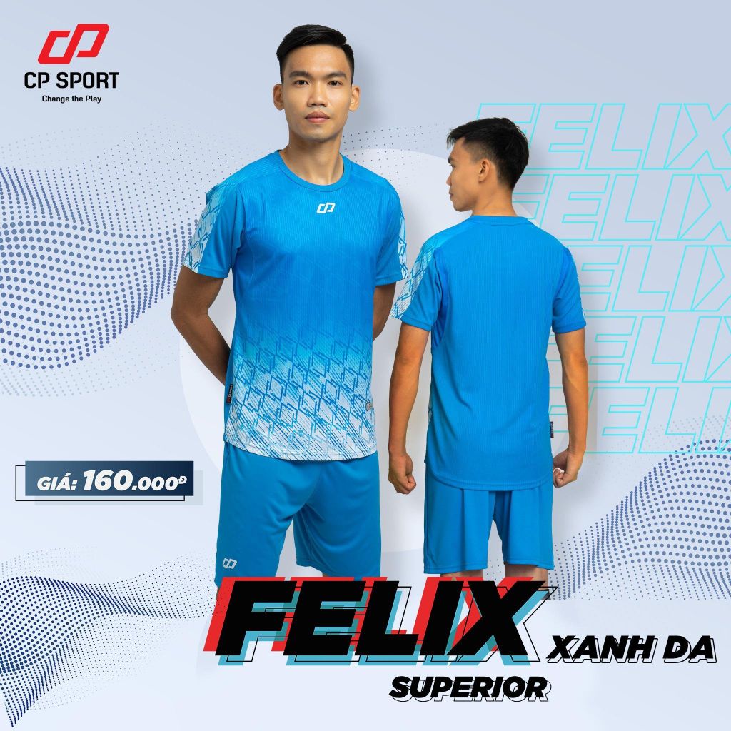 Quần áo bóng đá CP Felix - Xanh da