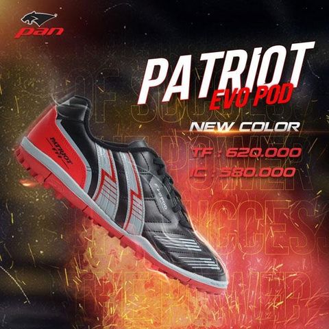 Giày Pan Patriot Evo TF 2022 -  Đen