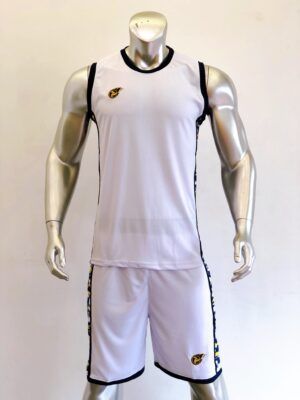 Quần áo bóng rổ CAMO vải mè cao cấp 7 màu-Trắng