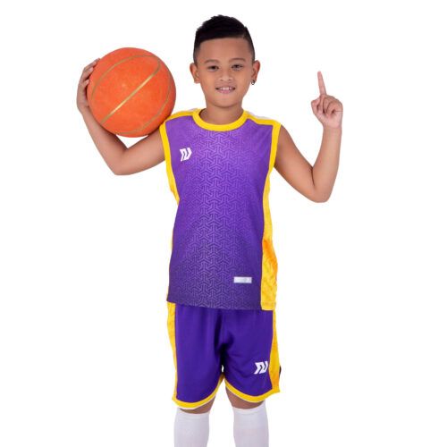 Quần áo bóng rổ trẻ em Bulbal Pacy 6 màu-Tím
