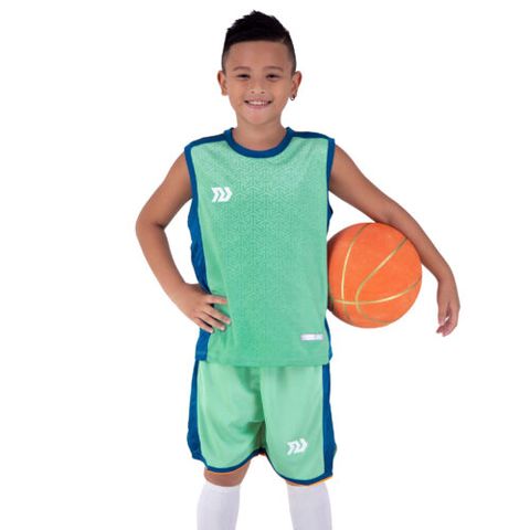 Quần áo bóng rổ trẻ em Bulbal Pacy 6 màu-Xanh Ngọc