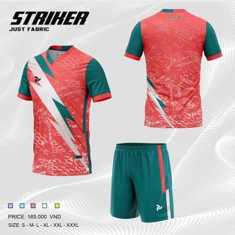 QUẦN ÁO BÓNG ĐÁ KHÔNG LOGO JP STRIKER - ĐỎ