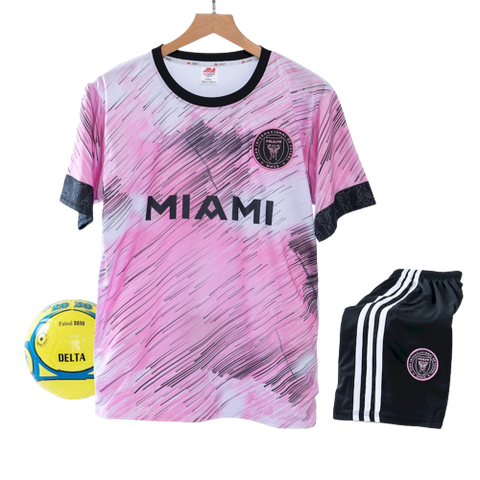 Bộ Quần Áo Bóng Đá Inter Miami Màu Hồng 2022-2023