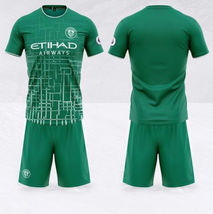 Quần áo Sao Việt 2022 Mancity Xanh Lá