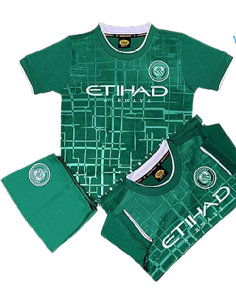 QUẦN ÁO TRẺ EM CLB MAN CITY 2022-2023 XANH LÁ