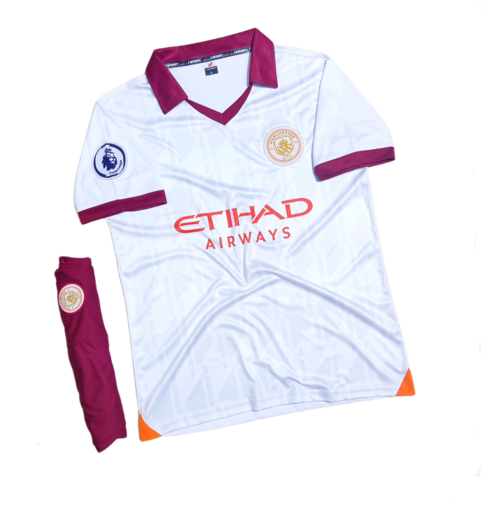 Quần áo bóng đá Man City màu trắng 23/24 - Mẫu mới nhất