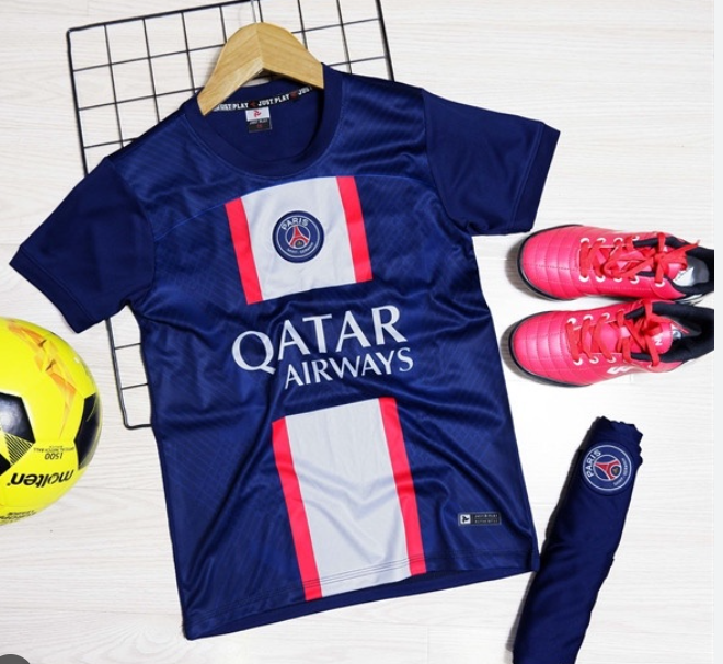 Quần Áo Bóng Đá Trẻ Em CLB PSG - Xanh Đen