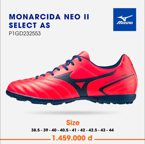 Giày Mizuno Monarcida Neo II Select AS - P1GD232553 - Đỏ/Xanh tím than