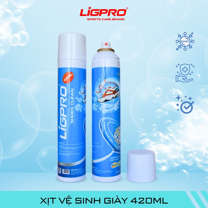 Chai xịt vệ sinh giày tạo bọt Ligpro (420ml)