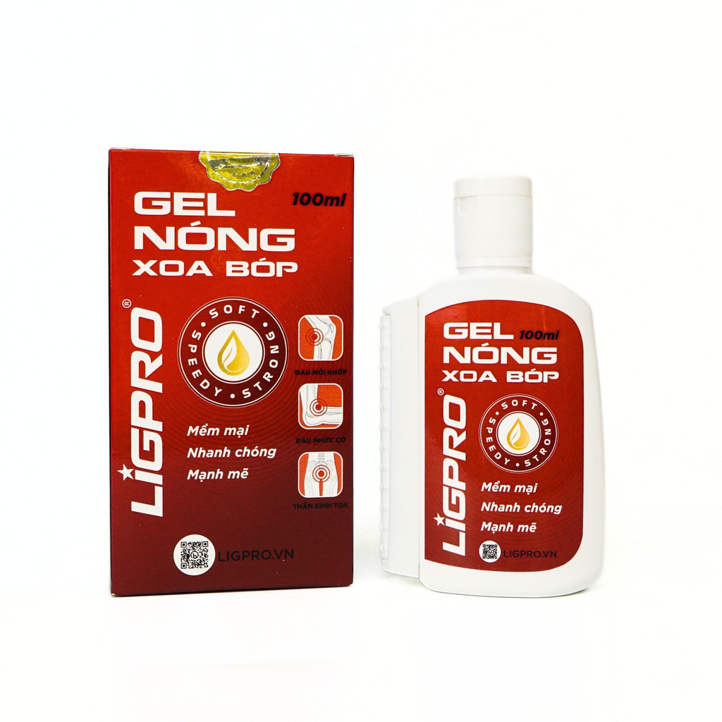 Gel Nóng Xoa Bóp Ligpro-100ml