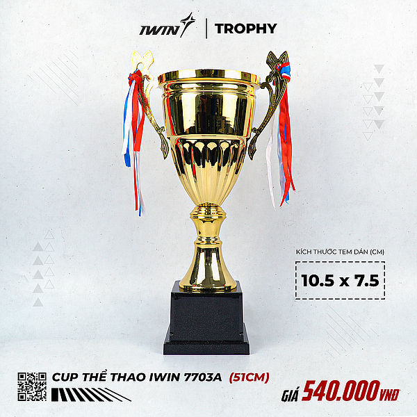 CUP THỂ THAO HÌNH LY 7703A (51cm)