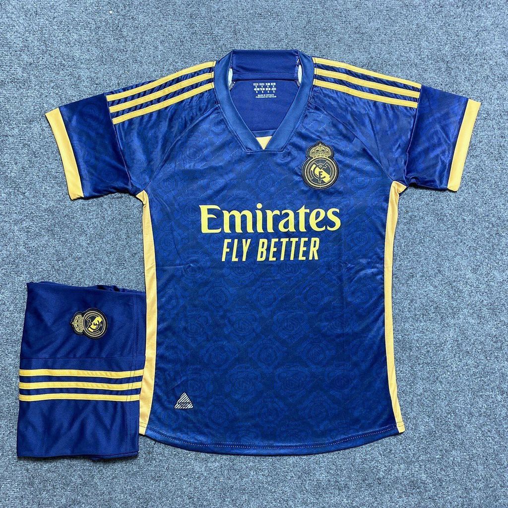 Quần áo Bóng đá Real Madrid Xanh Đen - Mẫu mới nhất