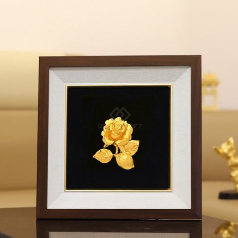 Tranh Hoa Hồng mạ vàng - THH01