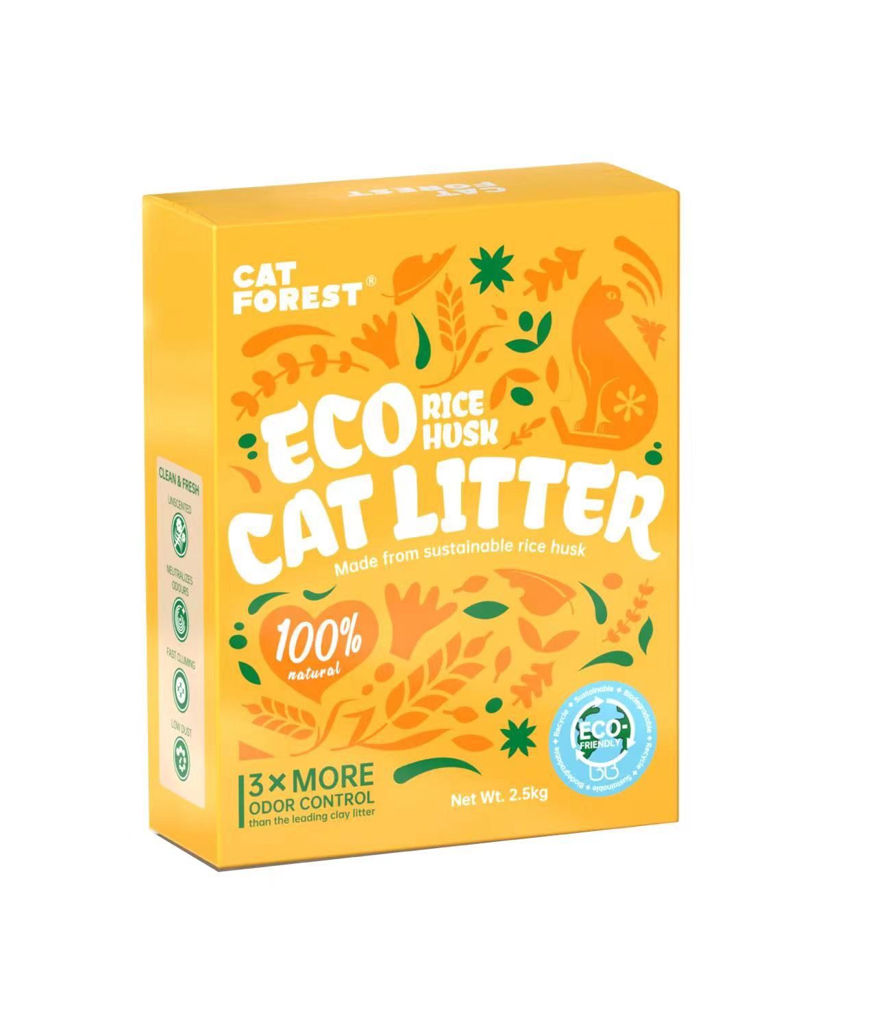 Cát vỏ trấu Cat Forest 6L cho mèo