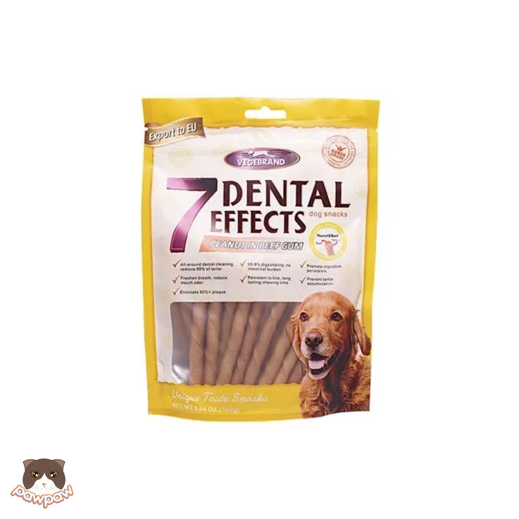 Snack xương gặm sạch răng 7Dental gói 160g cho chó