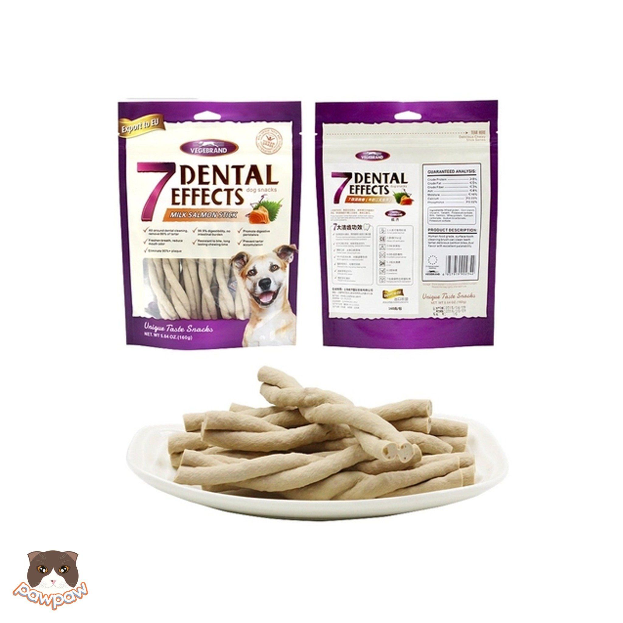 Snack xương gặm sạch răng 7Dental gói 160g cho chó